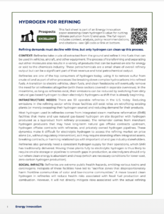 Hydrogen for Refining